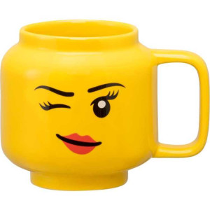 Room Copenhagen LEGO keramische mok - knipogend meisjeshoofd, klein