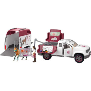 Schleich Horse Club - Mobiele dierenarts met aanhanger speelgoedvoertuig