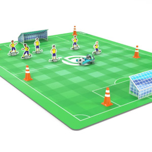 Ozobot Challenge mat: Voetbal robot