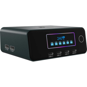 ICY BOX 240W GaN oplaadstation