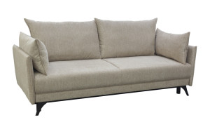 Sofa Cartago - funkcja spania typu DL, pojemnik na pościel, wąskie boki