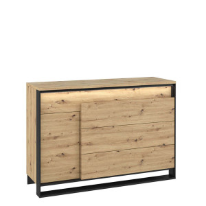 Komoda 1d4s z oświetleniem  QA-08 Lenart