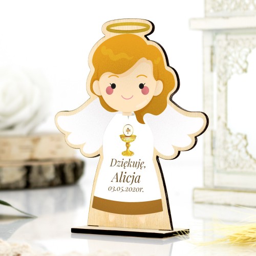 Aniołek na podziękowanie dla gości komunijnych (10 szt) - Dziękuję
