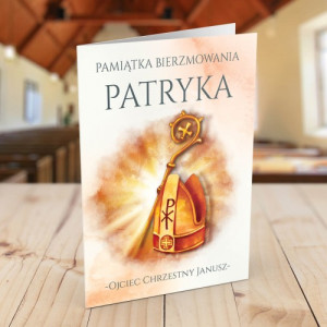 Kartka na bierzmowanie dla chłopca - Duch Święty