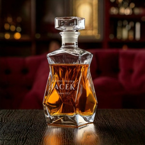 Karafka do whisky z grawerem dla świadka - Bohater wesela