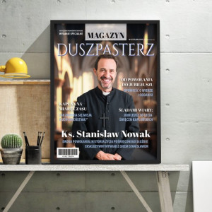 Okładka magazynu ze zdjęciem dla księdza - Duszpasterz