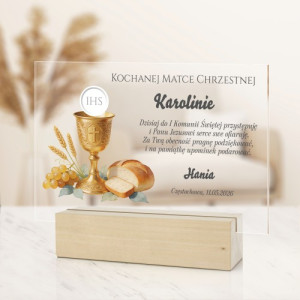 Statuetka na podziękowanie dla matki chrzestnej - W podzięce