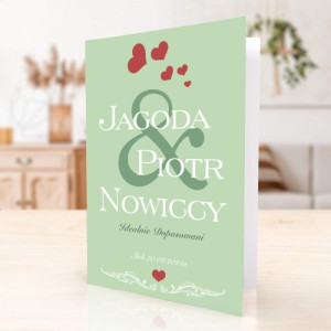 Kartka z okazji Ślubu dla Młodej Pary - Dopasowani