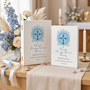 Biblia dla dzieci w szkatułce na komunię - Promienie Eucharystii