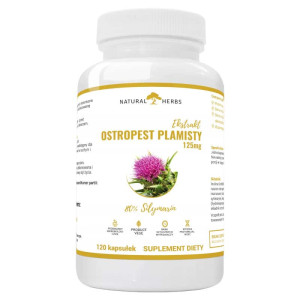 Ostropest plamisty 125 mg - Wspomaga zdrowie wątroby - Alto Pharma 120 kapsułek
