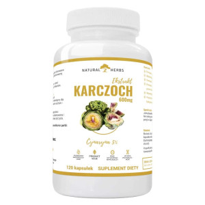 Karczoch ekstrakt 600 mg - Wspomaga układ pokarmowy i wątrobę Alto Pharma - 120 kapsułek