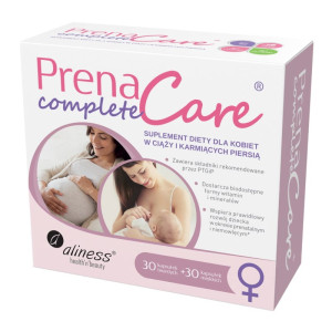 PrenaCare Complete Aliness – Suplement diety dla kobiet w ciąży – 30 kapsułek twardych + 30 kapsułek miękkich