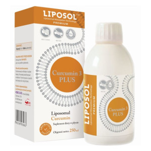 Liposomalna Kurkumina  170 mg Curcumin 3 PLUS LIPOSOL Aliness - Suplement diety w płynie - 250 ml