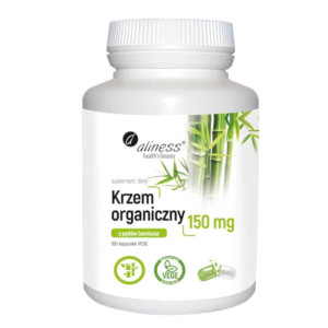 Krzem organiczny 150 mg - Z pędów bambusa Aliness - 100 kapsułek