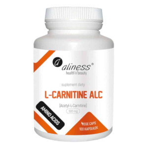 L-Carnitine ALC 500 mg Aliness - Transport kwasów tłuszczowych - 100 kapsułek