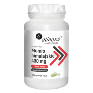 Mumio himalajskie (Shilajit extract) 400 mg Aliness - 90 kapsułek