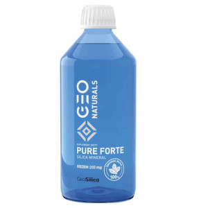 Krzem 200 mg Geonaturals PURE SILICA FORTE Aliness - Pierwiastek życia - 500 ml
