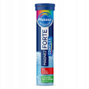 Plusssz MAGNEZ Forte Complex Polski Lek - 20 tabletek musujących o smaku pomarańcza-grejpfrut