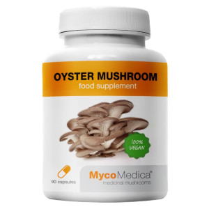 Boczniak ostrygowaty Oyster mushroom MycoMedica - Wspiera układ krążenia - 90 kapsułek