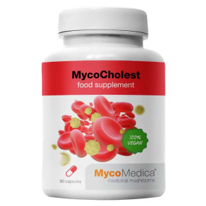 MycoCholest MycoMedica - Wspomaga utrzymać prawidłowy poziom cholesterolu - 120 kapsułek