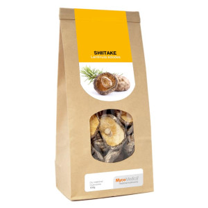 Shiitake Grzyby suszone MycoMedica - Wspomaga układ odpornościowy - 100 g