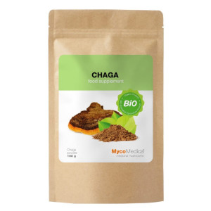 Chaga BIO MycoMedica Grzyby w proszku - Wspiera układ trawienny - 100 g