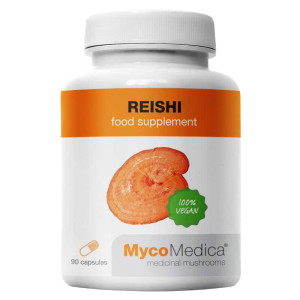 Reishi Boski grzyb nieśmiertelności MycoMedica 30% polisacharydów 500 mg - 90 kapsułek