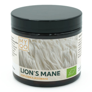Soplówka jeżowata Hericium BIO (Lion's Mane) MYQO 500 mg 30% - 90 kapsułek
