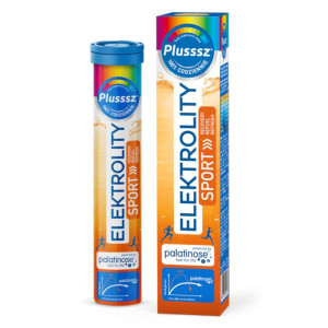Plusssz Elektrolity SPORT 100% Complex Polski Lek - 24 tabletek musujących o smaku cytryna- grejpfrut