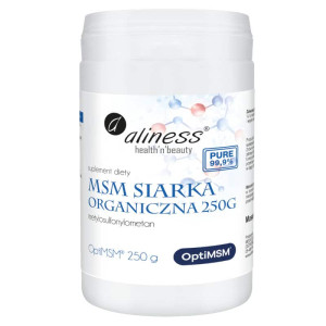 MSM Siarka Organiczna Aliness - Wsparcie dla stawów - 250 g proszek