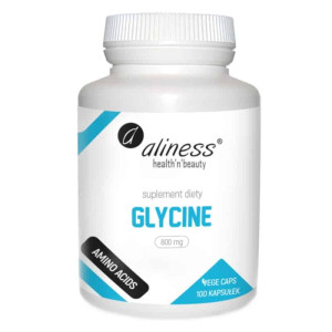 GLYCINE 800 mg Aliness - Naturalne wsparcie dla Twojego organizmu - 100 kapsułek