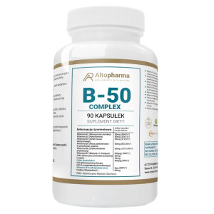Witamina B-50 Metylobalamina Complex Alto Pharma - Wspomaga prawidłowy rozwój i odporność - 90 kapsułek