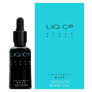 LIQ Ce Serum Night 15% Vitamin E MASK Liqpharm - Dwufazowe serum na noc - 30 ml