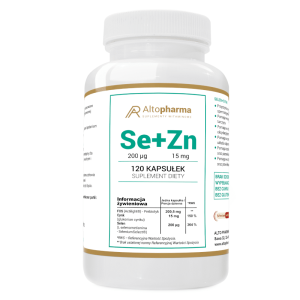 Se + Ze Alto Pharma - Selen i Cynk wzbogacony o prebiotyk - 120 kapsułek