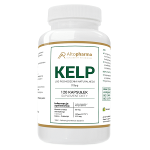 Kelp Alto Pharma - Jod naturalny wzbogacony o prebiotyk - 120 kapsułek