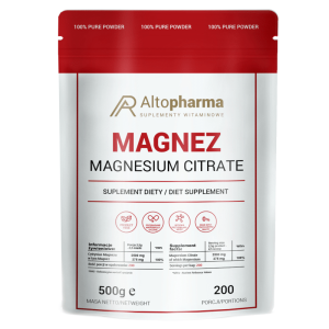 Cytrynian magnezu 100% Alto Pharma - 500 g w proszku