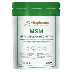 MSM siarka organiczna Alto Pharma - 1 kg w proszku