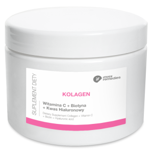 Kolagen + Witamina C + Biotyna + Kwas hialuronowy Invex Remedies Smak mango - 170 g (30 porcji)