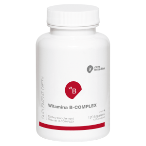 Witamina B-COMPLEX Invex Remedies - Kompleks witamin z grupy B - 120 kapsułek