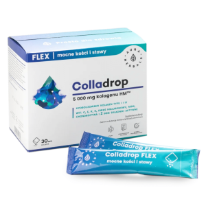 Colladrop Flex kolagen morski 5000 mg Aura Herbals - 30 saszetek