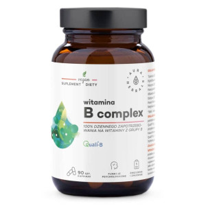 Witamina B Complex Aura Herbals - Zastrzyk energii i zdrowia dla Twojego organizmu - 90 kapsułek
