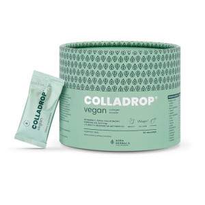 Colladrop Vegan collagen booster Vollagen 2000 mg Aura Herbals - 30 saszetek o smaku cytrnowym