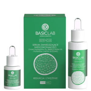 Serum zmniejszające niedoskonałości BASICLAB - Redukcja i Zwężenie - 15 ml, 30 ml