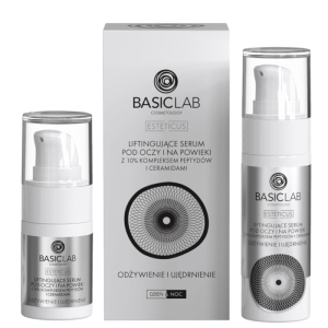Liftingujące serum pod oczy i na powieki BASICLAB - Ujędrnienie i napięci - 15 ml, 30 ml
