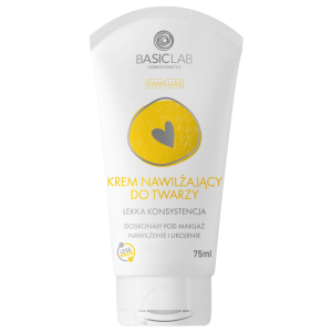 Krem nawilżający do twarzy lekka konsystencja BASICLAB -75 ml