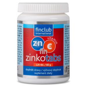 Zinkotabs Finclub - Źródło cynku i witaminy C - 120 tabletek