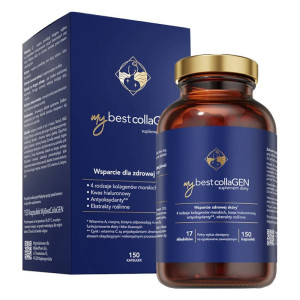 MyBestCollaGEN Wspiera jędrność i dobrą kondycję skóry MyBestPharm - 150 kapsułek