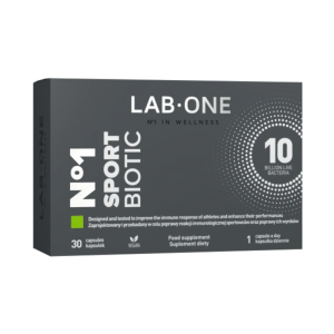 N°1 SportBiotic LAB ONE - 10 miliardów kultur bakterii dla sportowców - 30 kapsułek