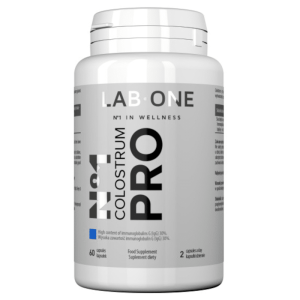 N°1 Colostrum PRO LAB ONE - Naturalne wsparcie odporności z siarą bydlęcą - 60 kapsułek