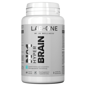 N°1 Hyper BRAIN LAB ONE - Wsparcie pamięci i koncentracji - 60 kapsułek